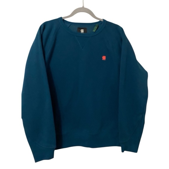 G-Star Premium Core 2.0 Medium Blue Sweater - Picture 1 of 8